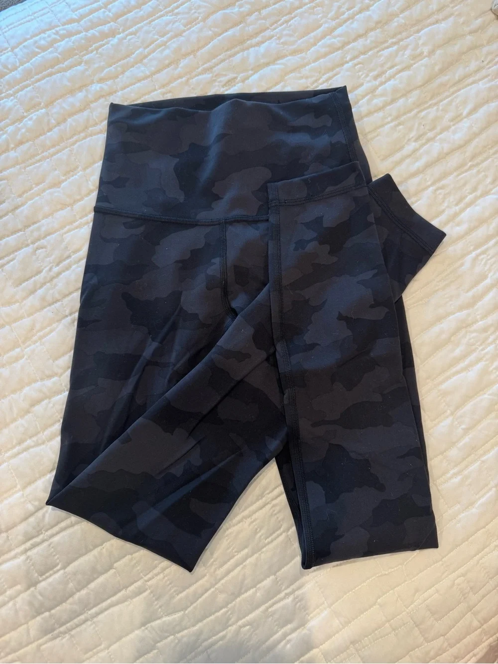 lululemon athletica Black Camo High-Rise Leggings